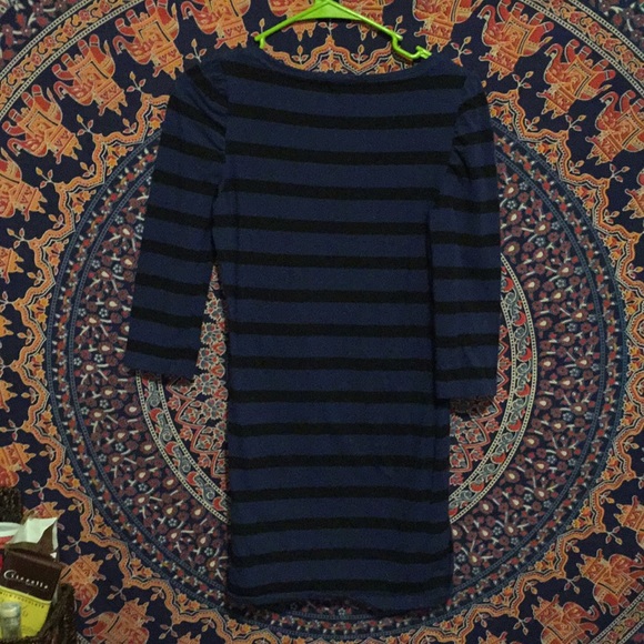 Black and blue stripped dress - Picture 2 of 2